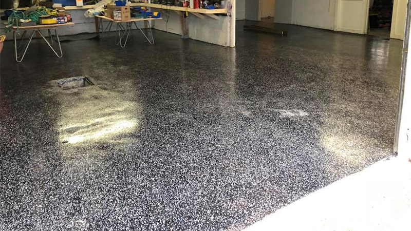 Flake Epoxy Flooring Project