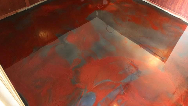 Metallic Epoxy Flooring Project